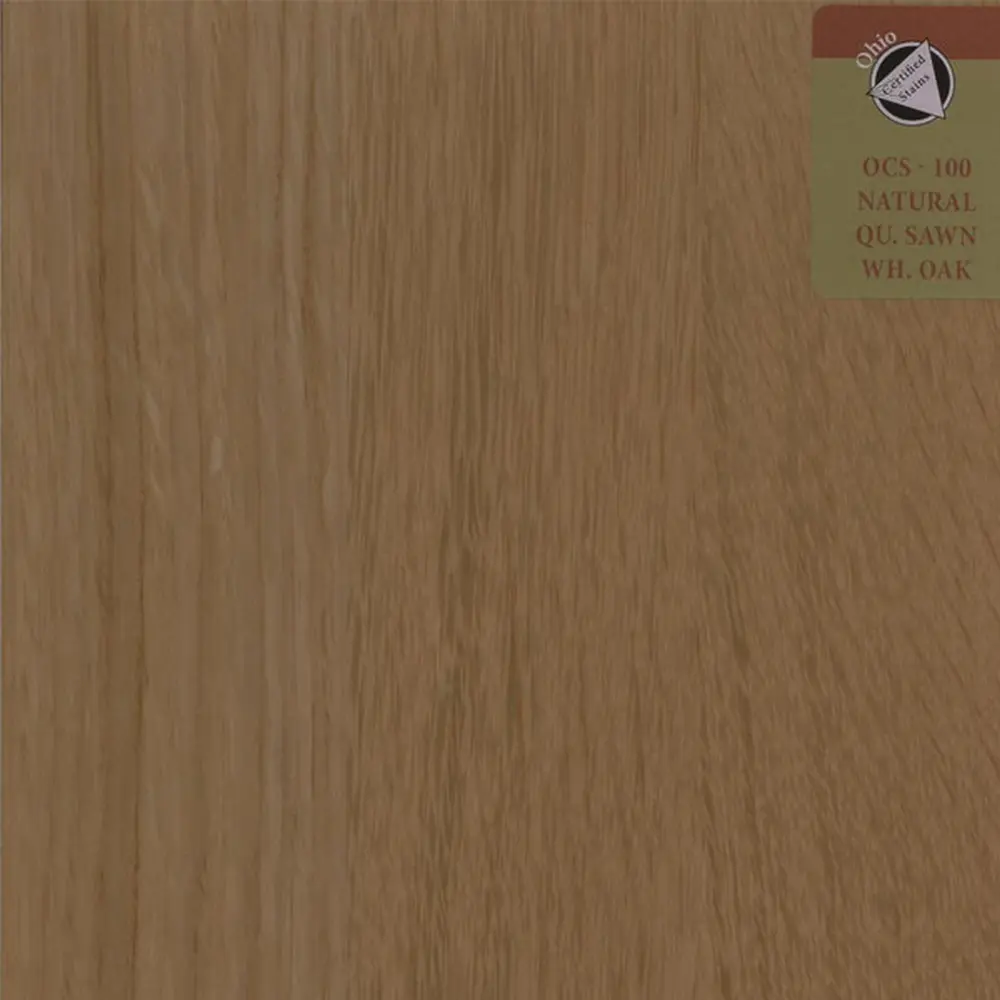 OCS-100 Natural stain on Quartersawn White Oak