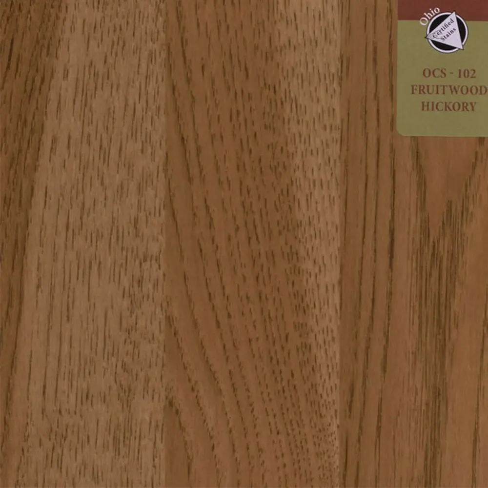 OCS-102 Fruitwood stain on Hickory
