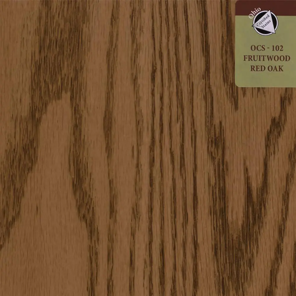 OCS-102 Fruitwood stain on Red Oak