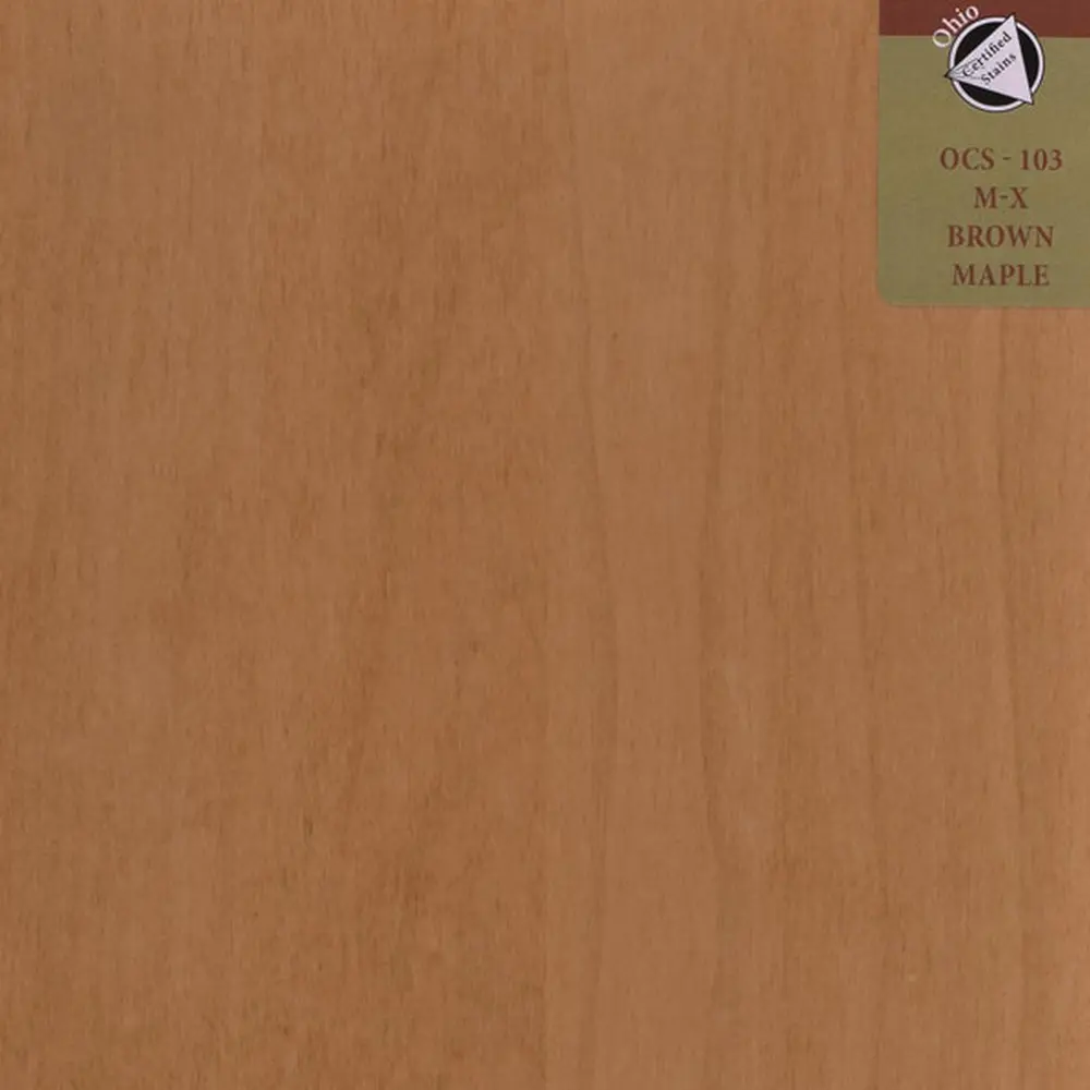 OCS-103 M.X. stain on Brown Maple
