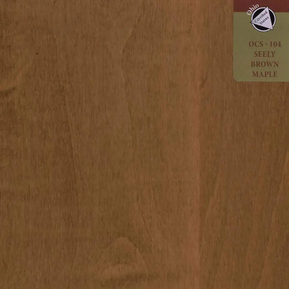 OCS-104 Seely stain on Brown Maple