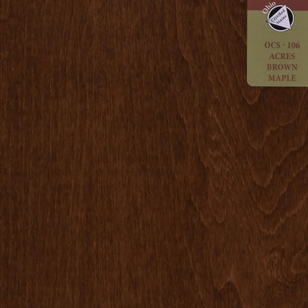 OCS-106 Acres stain on Brown Maple