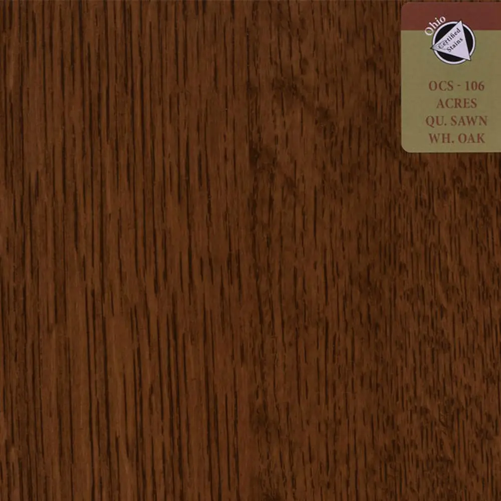 OCS-106 Acres stain on Quartersawn White Oak