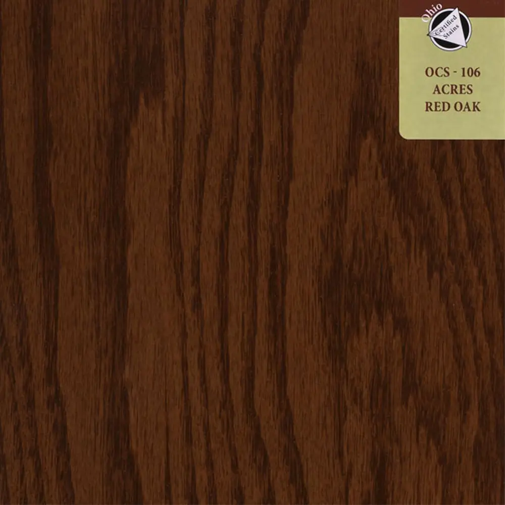 OCS-106 Acres stain on Red Oak
