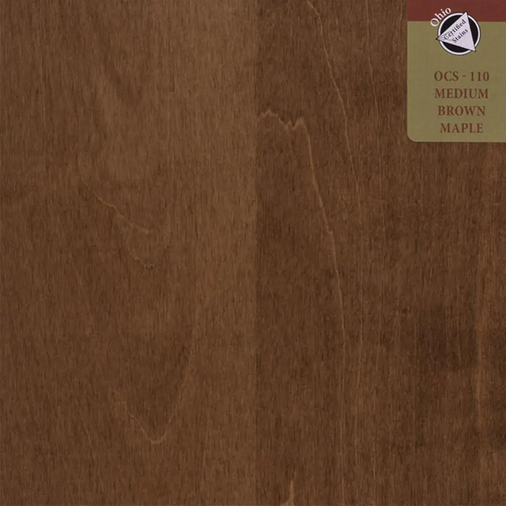 OCS-110 Medium stain on Brown Maple