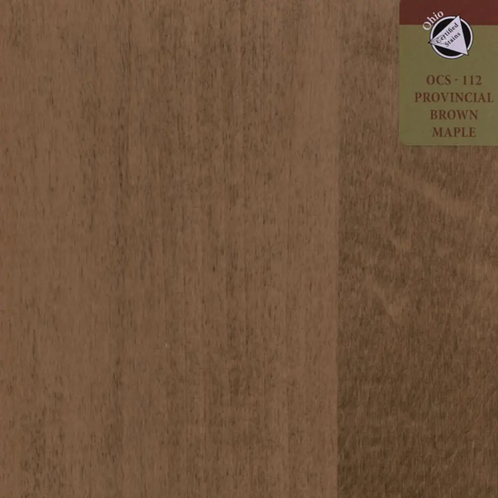 OCS-112 Provincial stain on Brown Maple