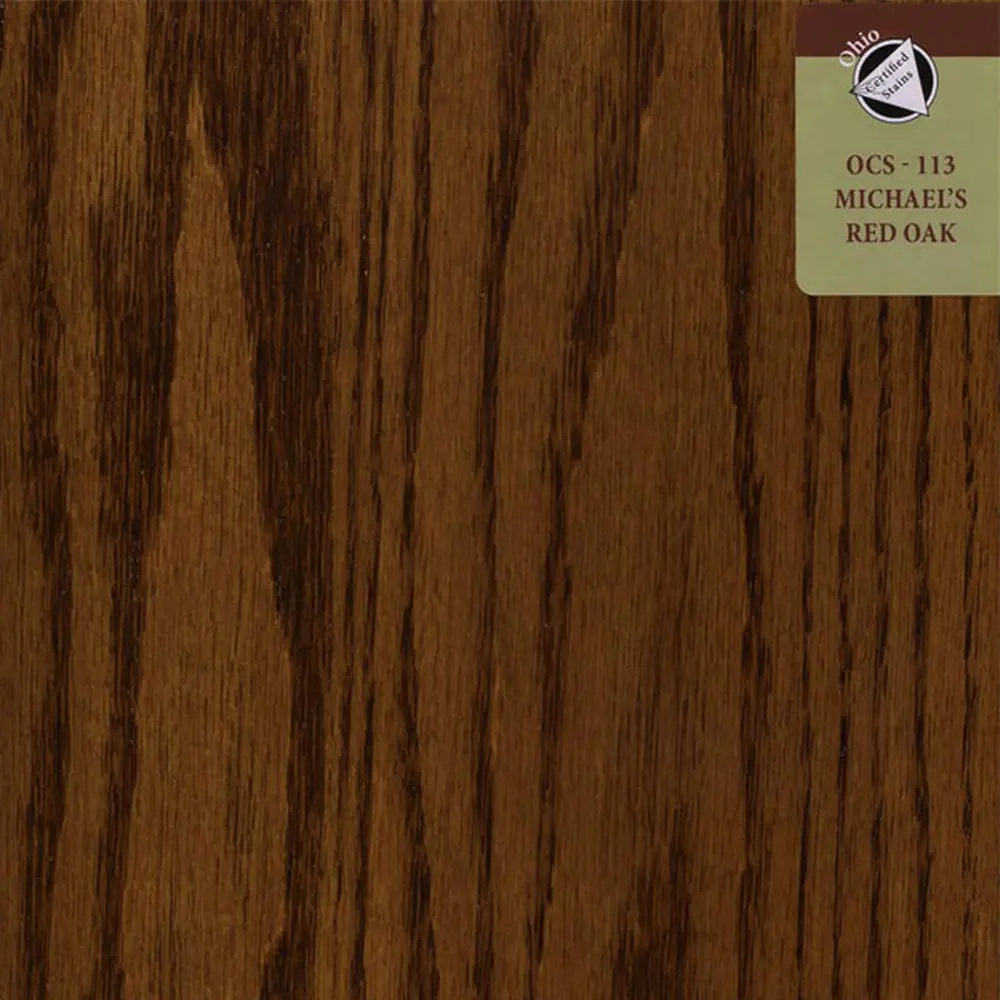 OCS-113 Michaels stain on Red Oak
