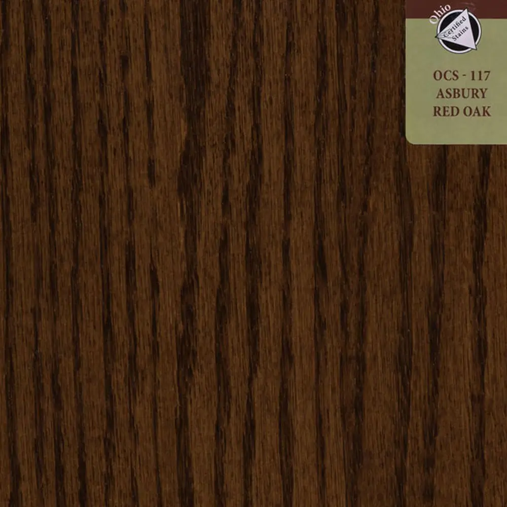OCS-117 Asbury stain on Red Oak