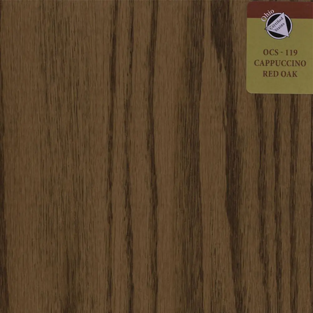 OCS-119 Cappuccino stain on Red Oak