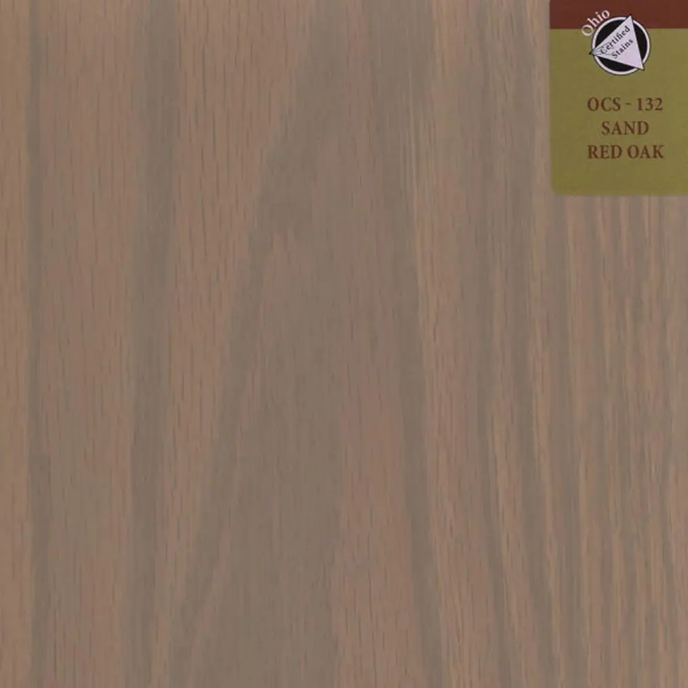 OCS-132 Sand stain on Red Oak