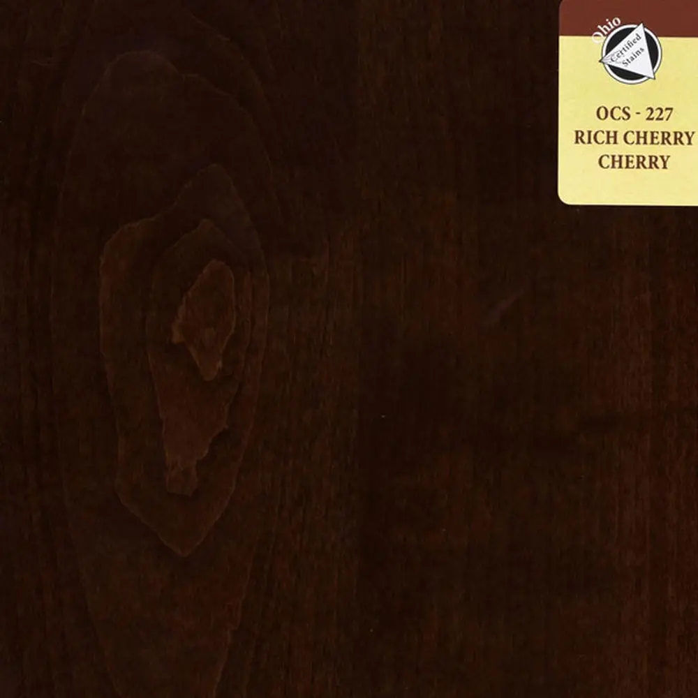 OCS-227 Rich Cherry stain on Cherry
