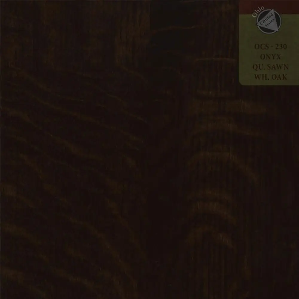 OCS-230 Onyx stain on Quartersawn White Oak