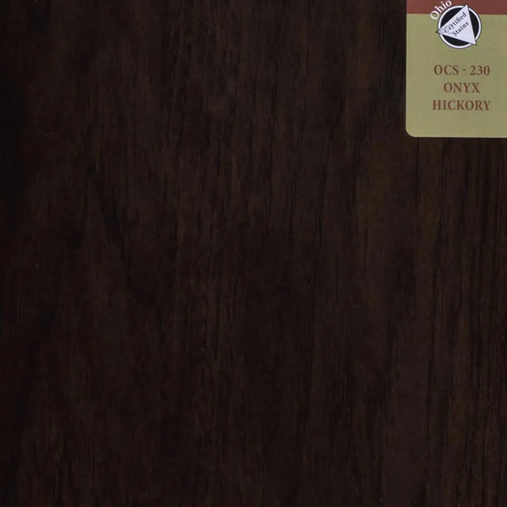 OCS-230 Onyx stain on Hickory